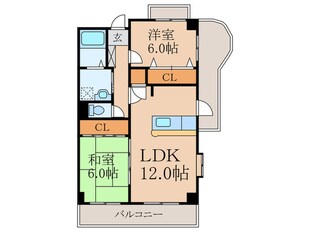 メゾンドプラム嵐山の物件間取画像